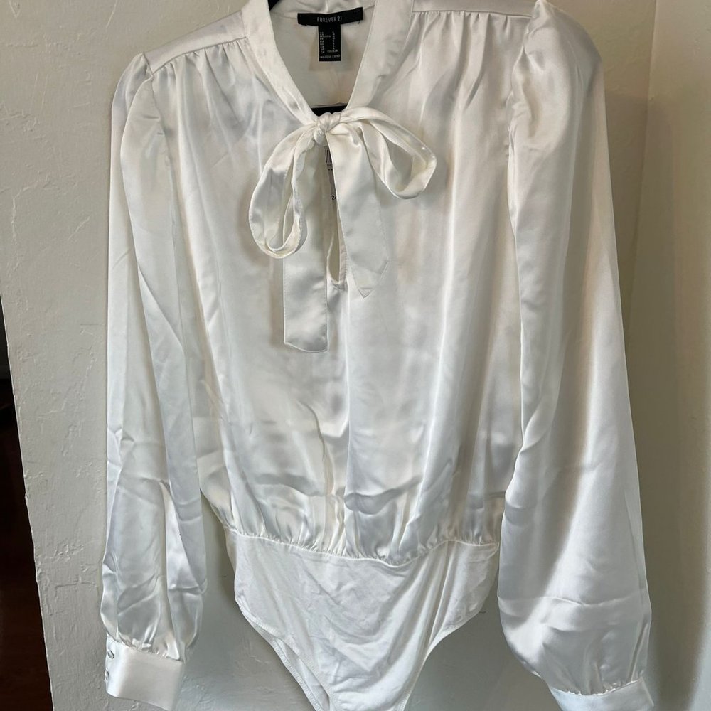 Woven/Bodysuit/L/Ivory - Forever 21